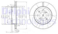 DELPHI Disc frana DELPHI BG3884 (BG3884) - automobilus