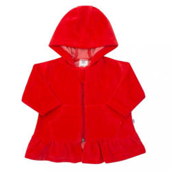 NEW BABY Plüss kapucnis pulóver New Baby Baby piros - pindurka - 5 890 Ft