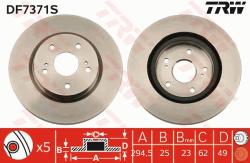 TRW Disc frana TRW SINGLE DF7371S (DF7371S)
