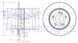 DELPHI Disc frana DELPHI BG3326C (BG3326C) - automobilus