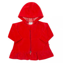 NEW BABY Plüss kapucnis pulóver New Baby Baby piros - pindurka - 5 490 Ft