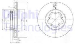 DELPHI Disc frana DELPHI BG4007 (BG4007) - automobilus
