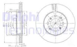 DELPHI Disc frana DELPHI BG4148C (BG4148C) - automobilus