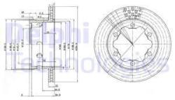 DELPHI Disc frana DELPHI BG3399 (BG3399) - automobilus