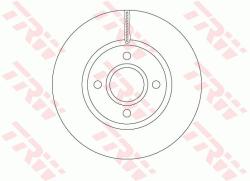 TRW Disc frana TRW DF6509 (DF6509) - automobilus