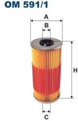 FILTRON Filtru ulei FILTRON OM 591/1 (OM 591/1) - automobilus