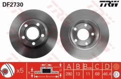 TRW Disc frana TRW DF2730 (DF2730) - automobilus