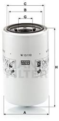 Mann-filter Filtru ulei MANN-FILTER W 13 110 (W 13 110) - automobilus