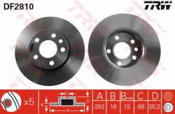 TRW Disc frana TRW DF2810 (DF2810) - automobilus