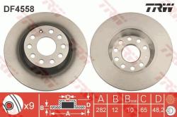 TRW Disc frana TRW DF4558 (DF4558) - automobilus