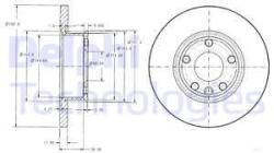 DELPHI Disc frana DELPHI BG2898 (BG2898) - automobilus