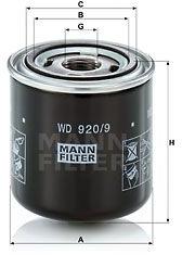 Mann-filter Filtru ulei MANN-FILTER WD 920/9 (WD 920/9) - automobilus