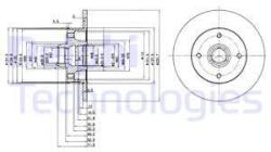 DELPHI Disc frana DELPHI BG2389 (BG2389) - automobilus