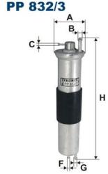 FILTRON filtru combustibil FILTRON PP 832/3 (PP 832/3) - automobilus