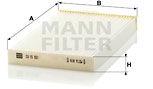 Mann-filter Filtru, aer habitaclu MANN-FILTER CU 15 001 (CU 15 001)