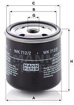 Mann-filter filtru combustibil MANN-FILTER WK 712/2 (WK 712/2) - automobilus