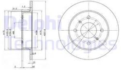 DELPHI Disc frana DELPHI BG2633 (BG2633) - automobilus