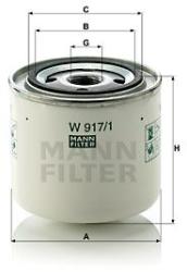Mann-filter Filtru ulei MANN-FILTER W 917/1 (W 917/1) - automobilus