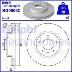 DELPHI Disc frana DELPHI BG9006C (BG9006C) - automobilus