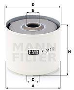Mann-filter filtru combustibil MANN-FILTER P 917/2 x (P 917/2 x) - automobilus