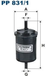 FILTRON filtru combustibil FILTRON PP 831/1 (PP 831/1) - automobilus