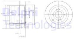 DELPHI Disc frana DELPHI BG4097 (BG4097) - automobilus