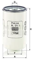 Mann-filter filtru combustibil MANN-FILTER PL 271/1 (PL 271/1) - automobilus