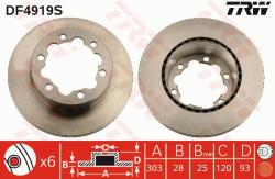 TRW Disc frana TRW SINGLE DF4919S (DF4919S)