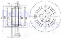 DELPHI Disc frana DELPHI BG3757 (BG3757) - automobilus