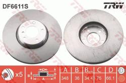 TRW Disc frana TRW SINGLE DF6611S (DF6611S)