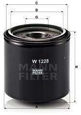 Mann-filter Filtru ulei MANN-FILTER W 1228 (W 1228) - automobilus