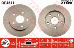 TRW Disc frana TRW DF4811 (DF4811) - automobilus