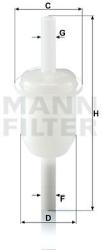Mann-filter filtru combustibil MANN-FILTER WK 31/4 (10) - automobilus