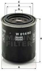 Mann-filter Filtru ulei MANN-FILTER W 814/80 (W 814/80) - automobilus