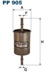 FILTRON filtru combustibil FILTRON PP 905 (PP 905) - automobilus