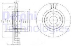 DELPHI Disc frana DELPHI BG4038C (BG4038C) - automobilus