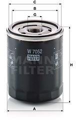 Mann-filter Filtru ulei MANN-FILTER W 7052 - automobilus