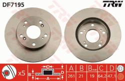 TRW Disc frana TRW DF7195 (DF7195) - automobilus