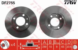 TRW Disc frana TRW DF2755 (DF2755) - automobilus