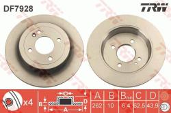 TRW Disc frana TRW DF7928 (DF7928) - automobilus
