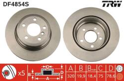 TRW Disc frana TRW SINGLE DF4854S (DF4854S)
