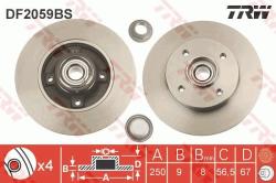 TRW Disc frana TRW SINGLE DF2059BS (DF2059BS)