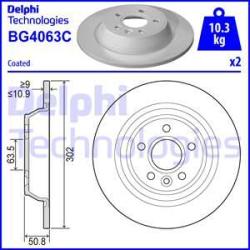 DELPHI Disc frana DELPHI BG4063C - automobilus