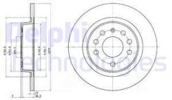 DELPHI Disc frana DELPHI BG3731C (BG3731C) - automobilus