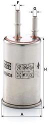 Mann-filter filtru combustibil MANN-FILTER WK 6038 (WK 6038) - automobilus
