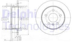 DELPHI Disc frana DELPHI BG3910C (BG3910C) - automobilus
