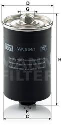 Mann-filter filtru combustibil MANN-FILTER WK 834/1 (WK 834/1) - automobilus