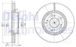 DELPHI Disc frana DELPHI BG3720 - automobilus