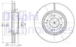DELPHI Disc frana DELPHI BG3720 (BG3720) - automobilus