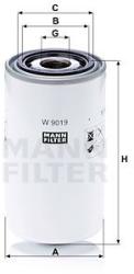 Mann-filter Filtru ulei MANN-FILTER W 9019 (W 9019) - automobilus